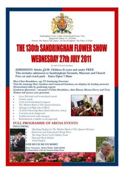 Sandringham Flower Show poster