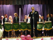 Concert to raise money for the Breast Cancer CampaignTown Hall, Downham MarketDuring the first half we were in the usual band uniform
		19th October, 2013Photo - Jan Foster