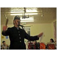 Ron Penniston singing 'A Policeman's Lot' at the United Services club, Hunstanton<br>3rd December 2008