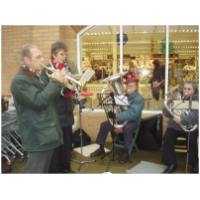 Outside Sainsbury's Hunstanton playing Christmas music - 23rd December 2008
